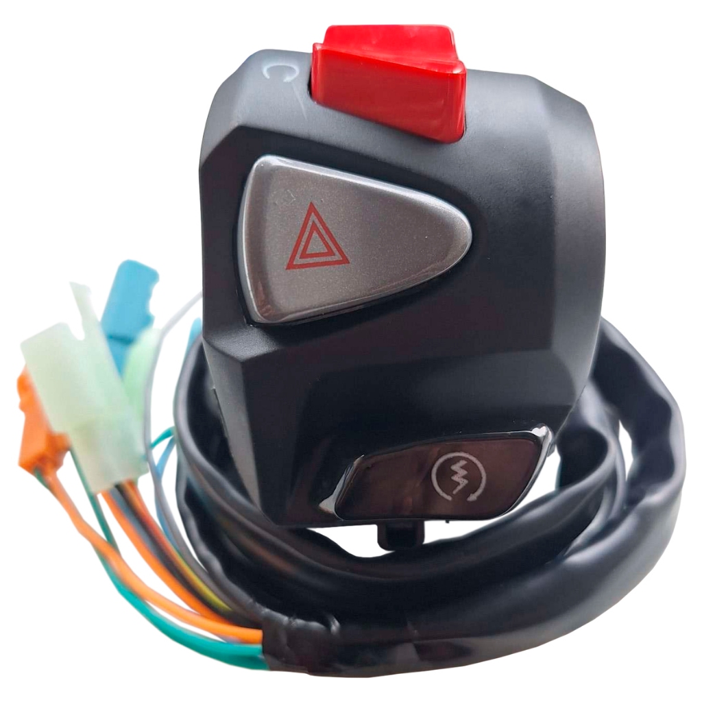 Punho Interruptor de Partida Modelo Cb500 Pisca Alerta Cg Fan Start Titan 150 160 Xre 300 Cb300 2014 2015 2016 17 a 2023