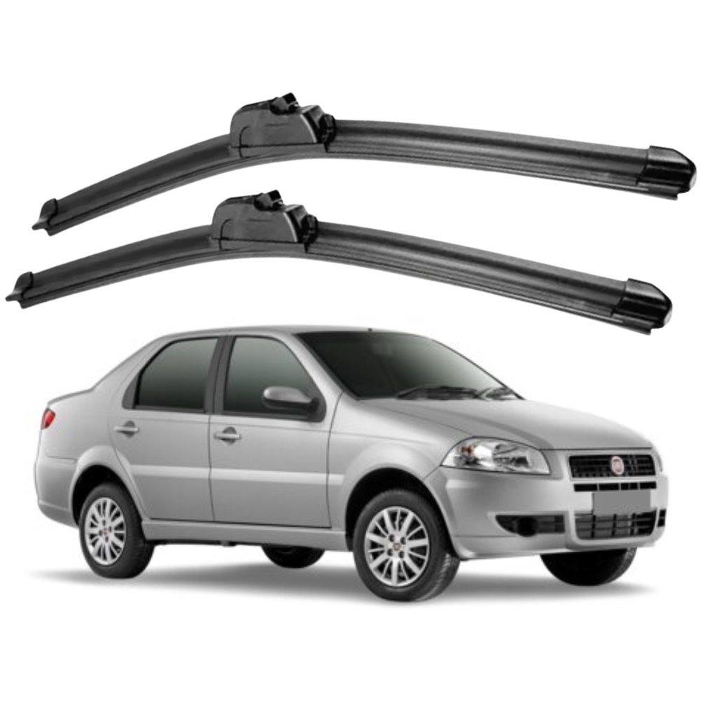 Jogo de Palhetas Limpador de Parabrisa FIAT SIENA 1997 A 2018 Encaixe Gancho em Oferta na Shopee