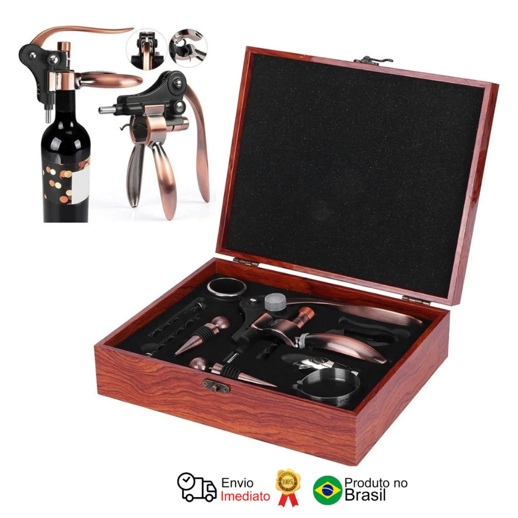 Kit Abridor de Vinho Deend Vino Facile