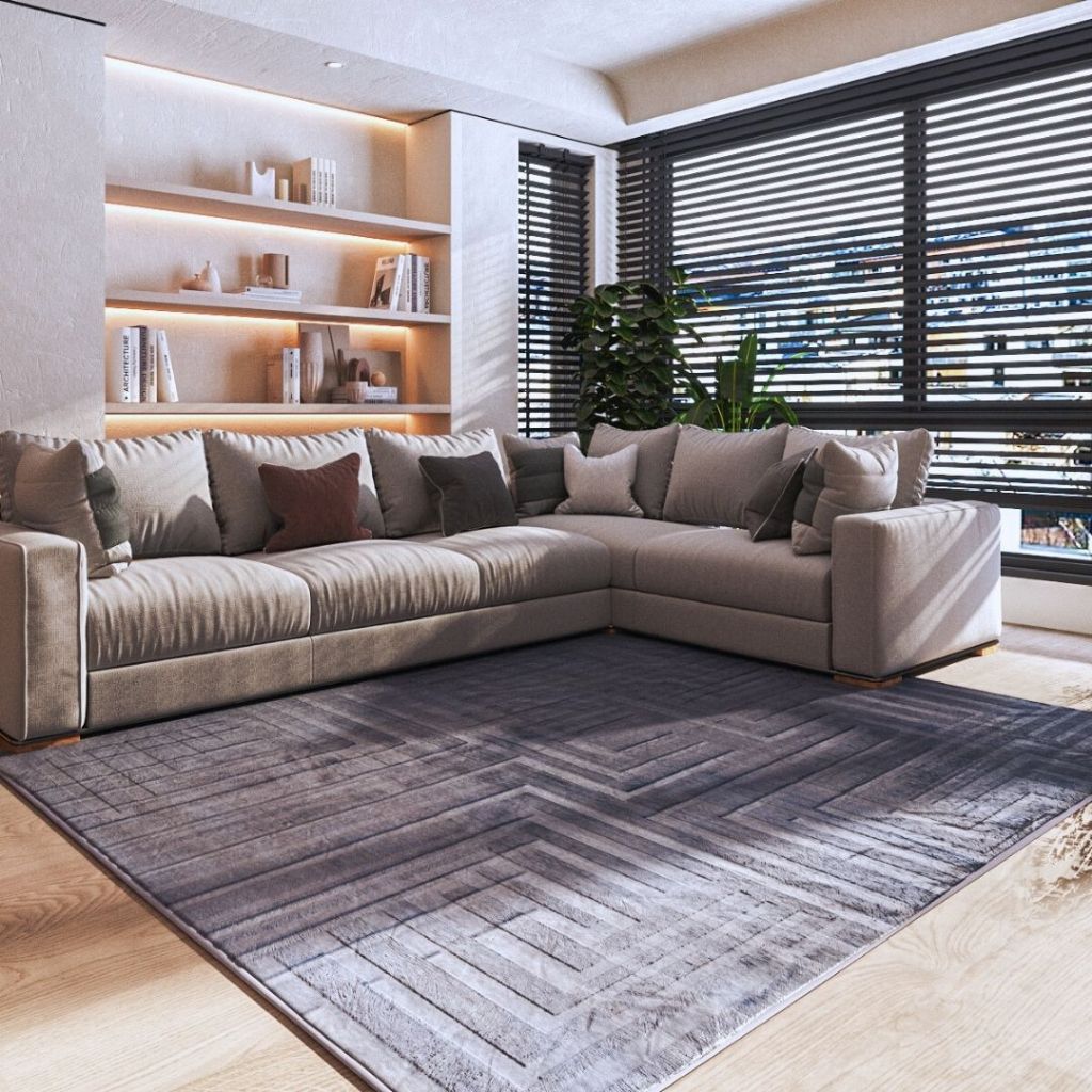 Tapete de Sala Grande 2,00m x 2,40m Itália Aveludado Premium Várias Cores Antiderrapante M...