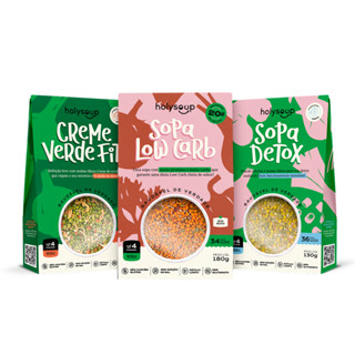 Kit Creme Verde Fit, Sopa Low Carb e Sopa Detox - HolySoup em Oferta na Shopee