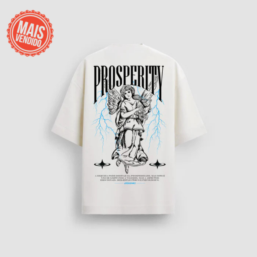 ATOOMIC 19 - Camiseta Masculina Oversized Premium 20.1 Prosperity Streetwear Camisa Unissex