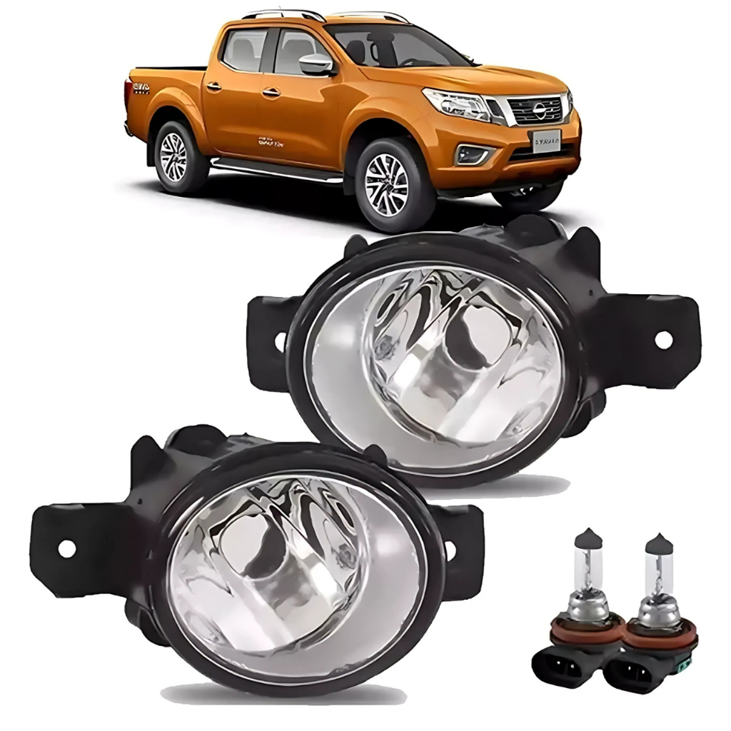 Kit Par Farol De Milha Frontier 2017 2018 2019 Auxiliar Neblina Lente De Vidro Com Lâmpadas