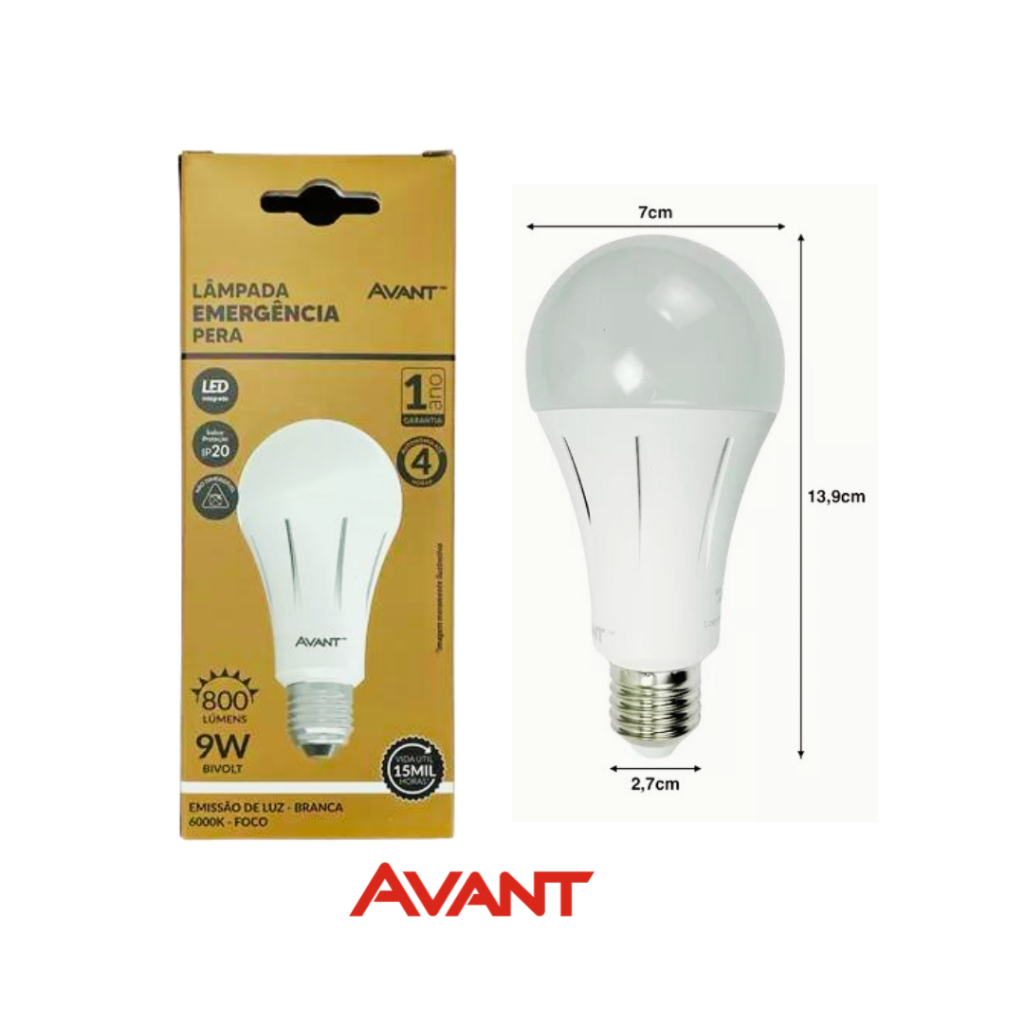 Lâmpada Emergência Avant - Comprar com Melhor Preço em Iluminação
