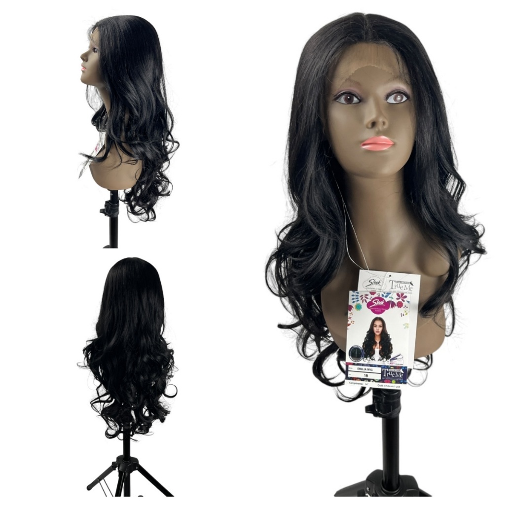 Peruca Lace Wig Lace Front Bio Fibra EMILIA  WIG -SLEEK