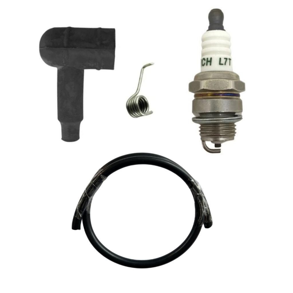 Kit Cachimbo Mola Cabo E Vela Para Motosserras e Roçadeiras Multimarcas