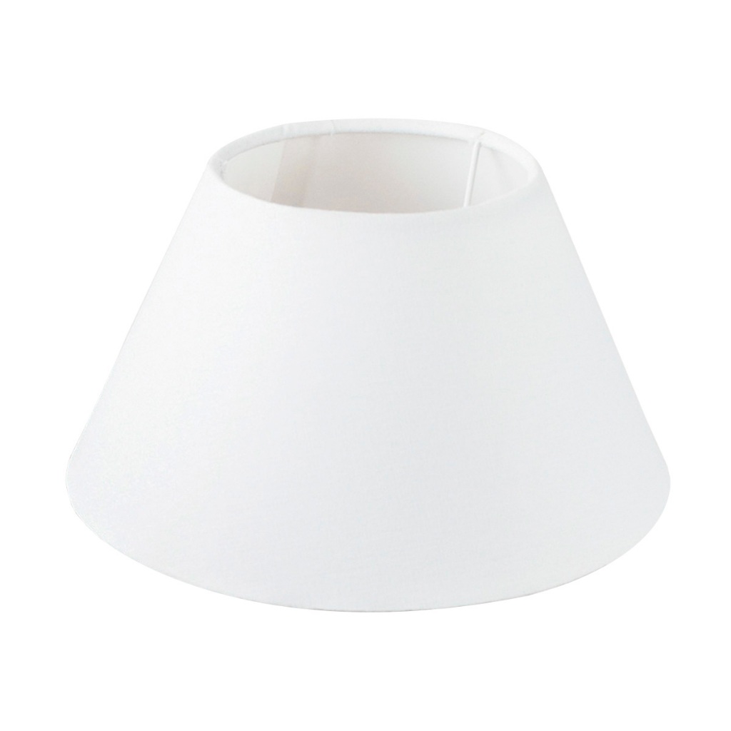 Imagem Cupula de Abajur luminaria 15x12x21cm Tecido algodão Soquete Importada Cor Bege, Preta branco Ref 19