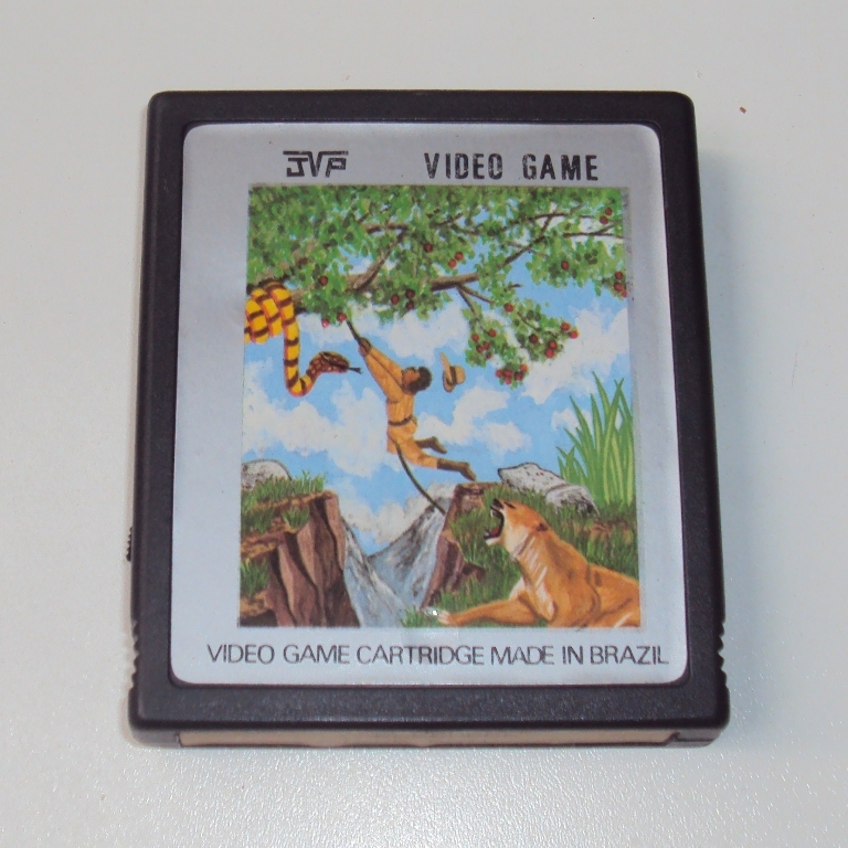Cartucho 2 Em 1 Jvp para Atari 2600 - Defender e River Raid III (bermudas) - Funcionando - Usado