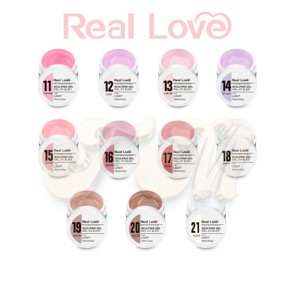 Real Love Gel Sculping Light 15ml 💅 Alongamento de Unhas | Linha Light Nail Design – Escolha a Cor em Oferta na Shopee