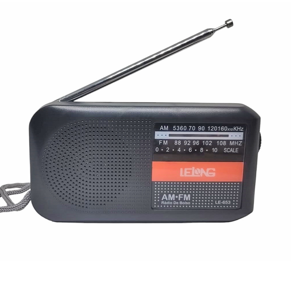 Radio Am Fm Portátil De Bolso Analógico Antena Retro Antigo Le-653