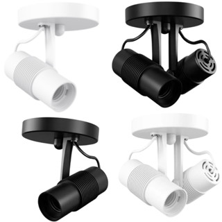 Spot Luminária Sobrepor Direcionavel P/ Teto ou Parede Área Externa Interna Redondo Branco Ou Preto P/ 1 ou 2 Lâmpadas Escolha a Quantidade em Oferta na Shopee