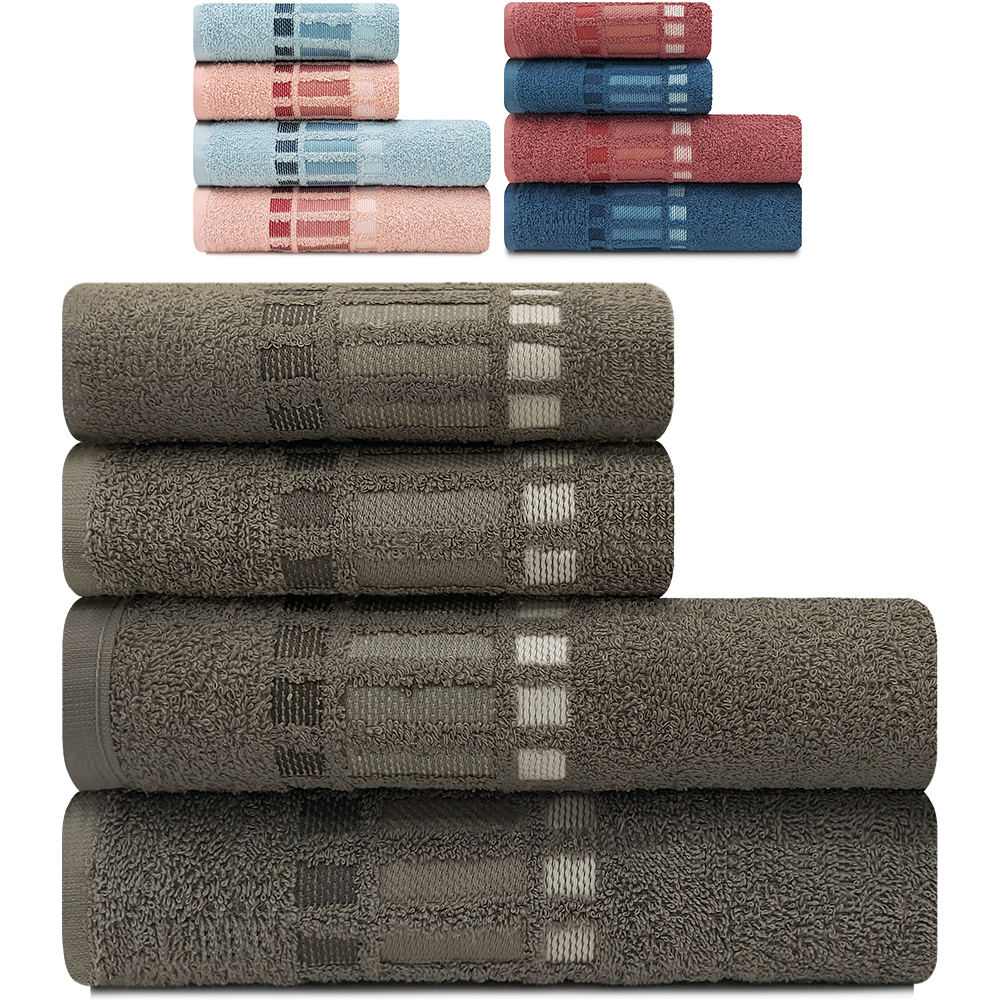 Jogo de Toalha Banho e Rosto 4 peças Fio Penteado Bossa Camesa em Oferta na Shopee