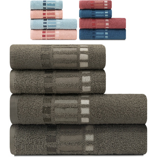 Jogo de Toalha Banho e Rosto 4 peças Fio Penteado Bossa Camesa em Oferta na Shopee