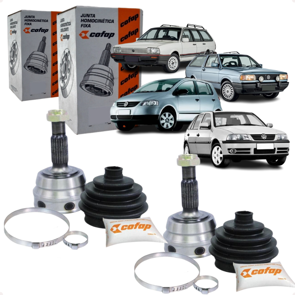 Par Junta Homocinética Dianteira Gol Fox Santana Voyage Saveiro Parati Ford Royale Versailles Motor AP Cofap Original