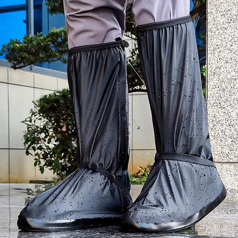 Capa Protetora Chuva Resistente para Botas Calçados Tênis Sapatos Antiderrapante Impermeável Moto