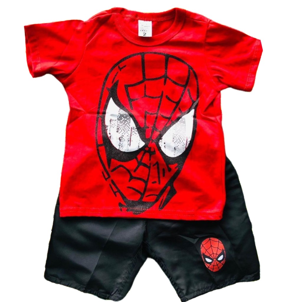 Conjunto infantil menino Conjunto Sortido 6 Peças De Roupas Menino-   3 Camisetas + 3 Bermudas