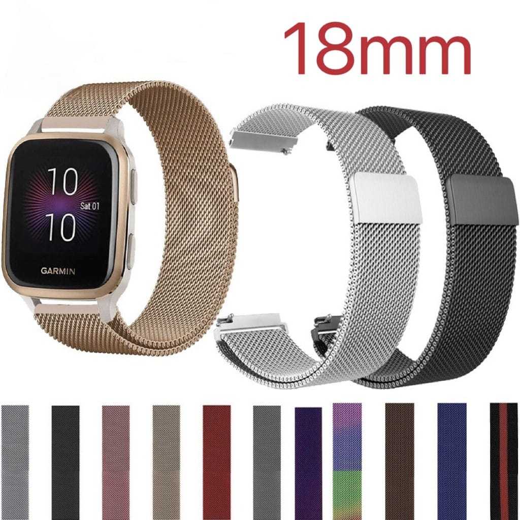 Pulseira Milanese Metal para Smartwatch Compatível Com Hero Band 4 B58 Engate Universal 18mm em Oferta na Shopee