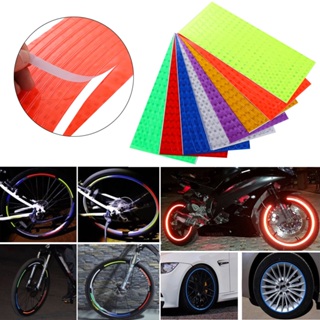 Kit 2 Folhas Fita Refletiva Adesivos Neon Decalques Bicicleta Motocicleta em Oferta na Shopee