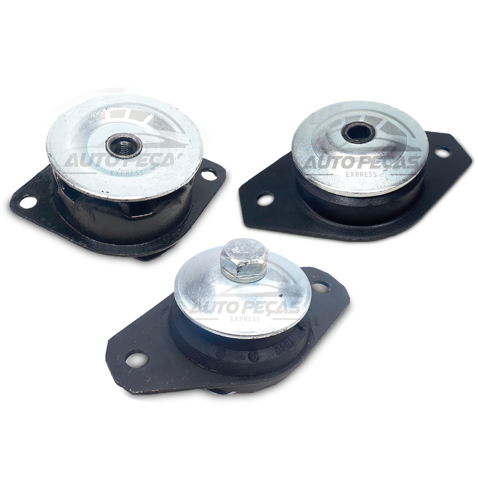 Kit 3 coxim mancal do motor direito esquerdo traseiro Uno Mille Fiorino motor Fire