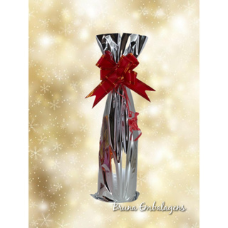 50 Sacos de presente 15x44cm Metalizados P/ Garrafas em Oferta na Shopee