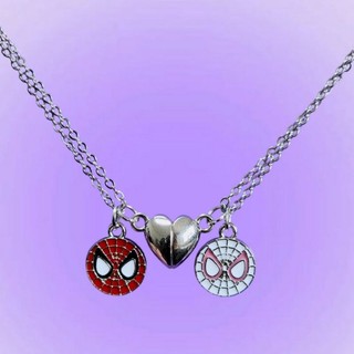 Colar Casal Aranhas - Conjunto de Colar Aranha para Amigos e Casal Colar com pingente homem aranhas