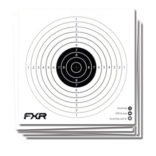 20 Alvos De Papel Descartáveis Mira 14x14 cm Pontuação Fixxar (FXR) em Oferta na Shopee
