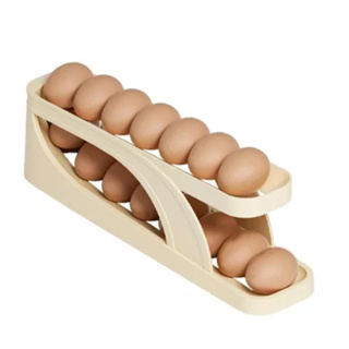 Porta Ovos Geladeira Cor Creme De 2 Andares em Oferta na Shopee