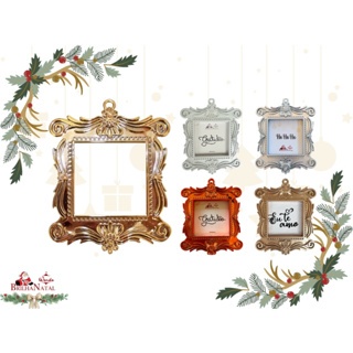 Kit Atacadista  Porta Retrato Retrô de 11 cm - com 40 unidades Mini Quadro de plástico