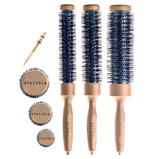 Kit 3 Escova De Cabelo Longa Profissional Vazada Alongada em Oferta na Shopee