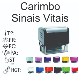 Carimbo enfermagem, Carimbo Sinais Vitais Carimbo médico Carimbo Profissional da saúde em Oferta na Shopee