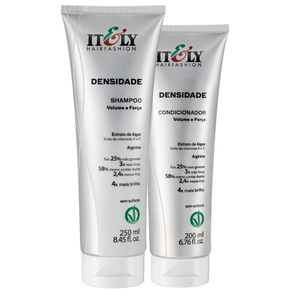 Kit Itely Tratamento Densidade Shampoo Condicionador Volume Força Vitalidade Resistencia Capilar