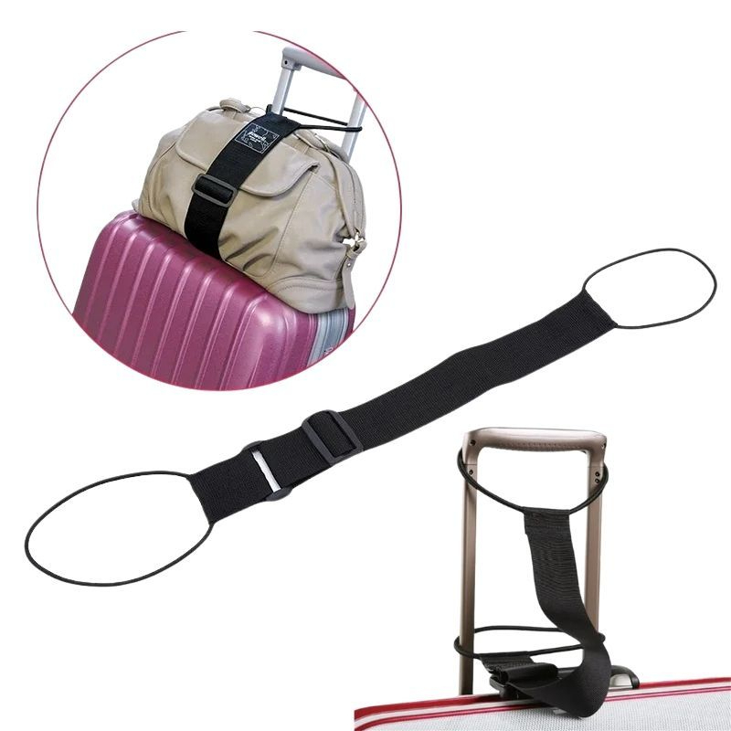 Alça Elástica Prendedor de Bolsa e Mochila Ajustável para Bagagem Mala de viagem em Oferta na Shopee