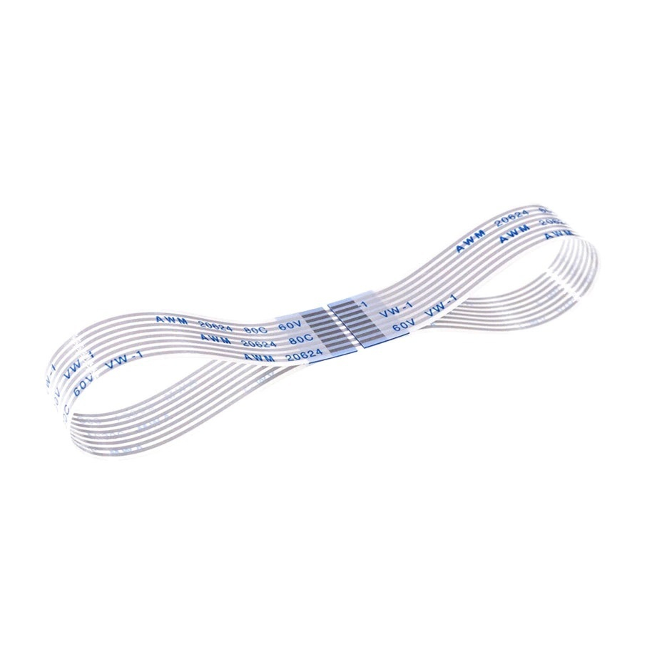 Cabo Flat 8 Vias 200mm X 11mm Compatível Para Vídeo Cassete Jvc 7100