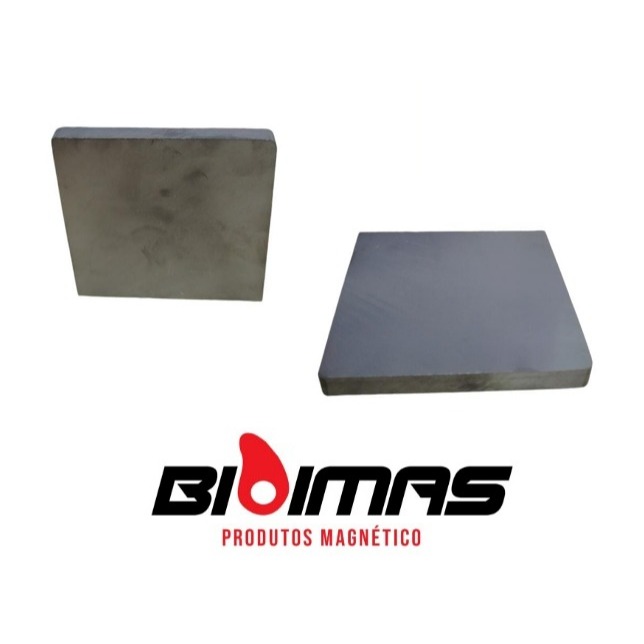 Imã de Ferrite para Magnetoterapia - 100x100x5mm Valor unitário