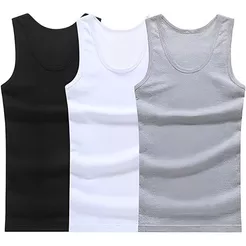 Kit 2 Regata Canelada Masculina Americana Camiseta Básica Modelo Americano Camisa Academia