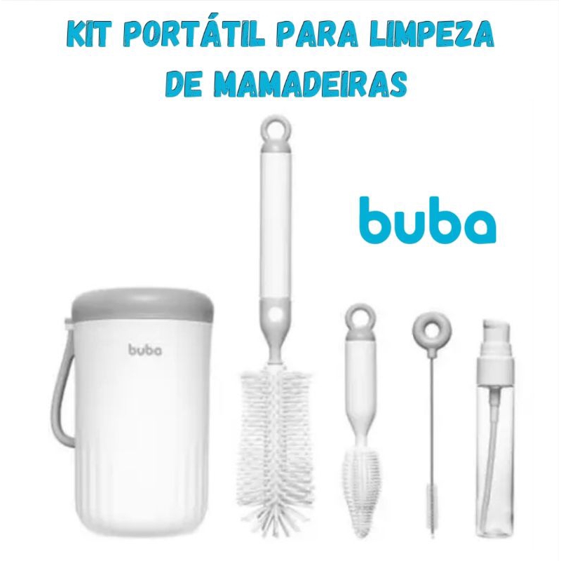 Kit Portátil para Limpeza de Mamadeira Buba