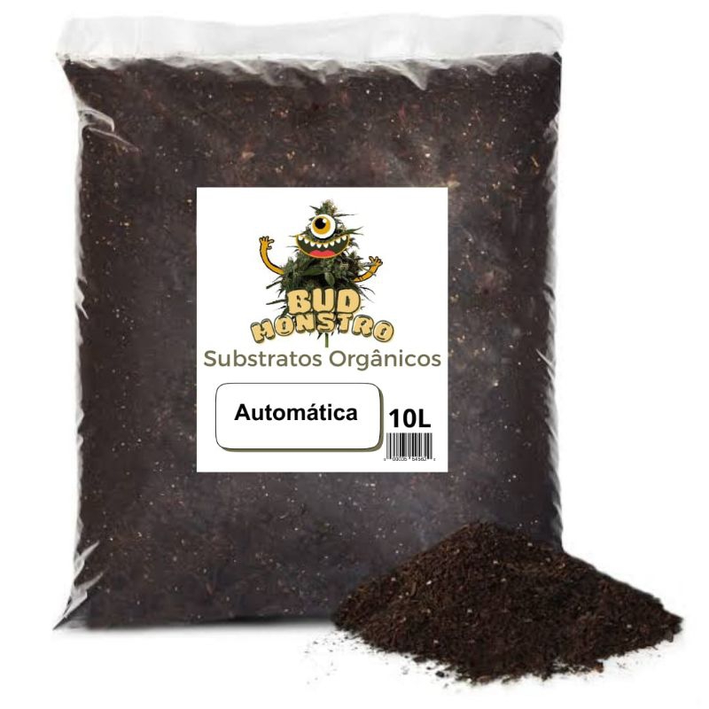 Substrato Orgânico plantas automáticas 10 L solo vivo grow indoor outdoor Turfa perlita fertilizado cultivo medicinal