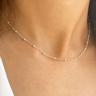 Colar Choker Bolinhas Delicadas Feminino Prata925 e Ouro18k em Oferta na Shopee