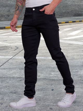Calcas Jeans Masculino Zíper Lycra Jeans Stretch Fabricantes Preços Especiais Venda Direta Cor Preto Escuro Claro Medio