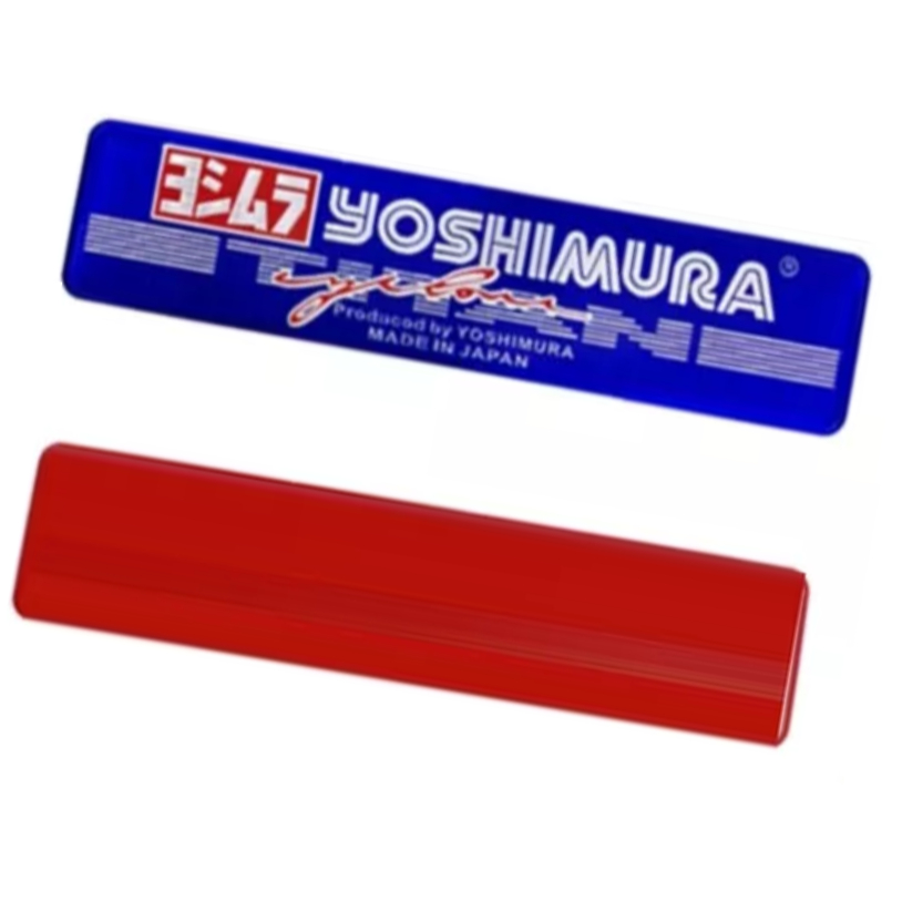 1un Adesivo Escapamento Yoshimura Aluminio Japan Azul