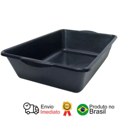 Caixa de Massa 21 Litros Compel Medidas 37 x 57 x 13 cm Plástico Resistente
