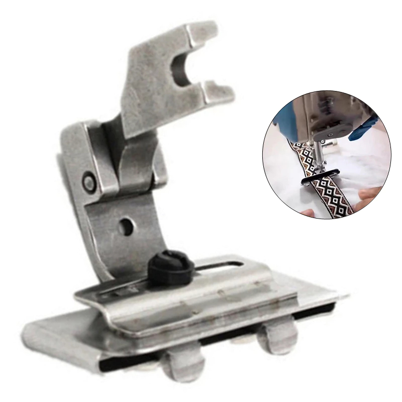 Calcador Reta Pregar Elástico Renda Fita  Ajustável Máquina Reta Industrial - S10A
