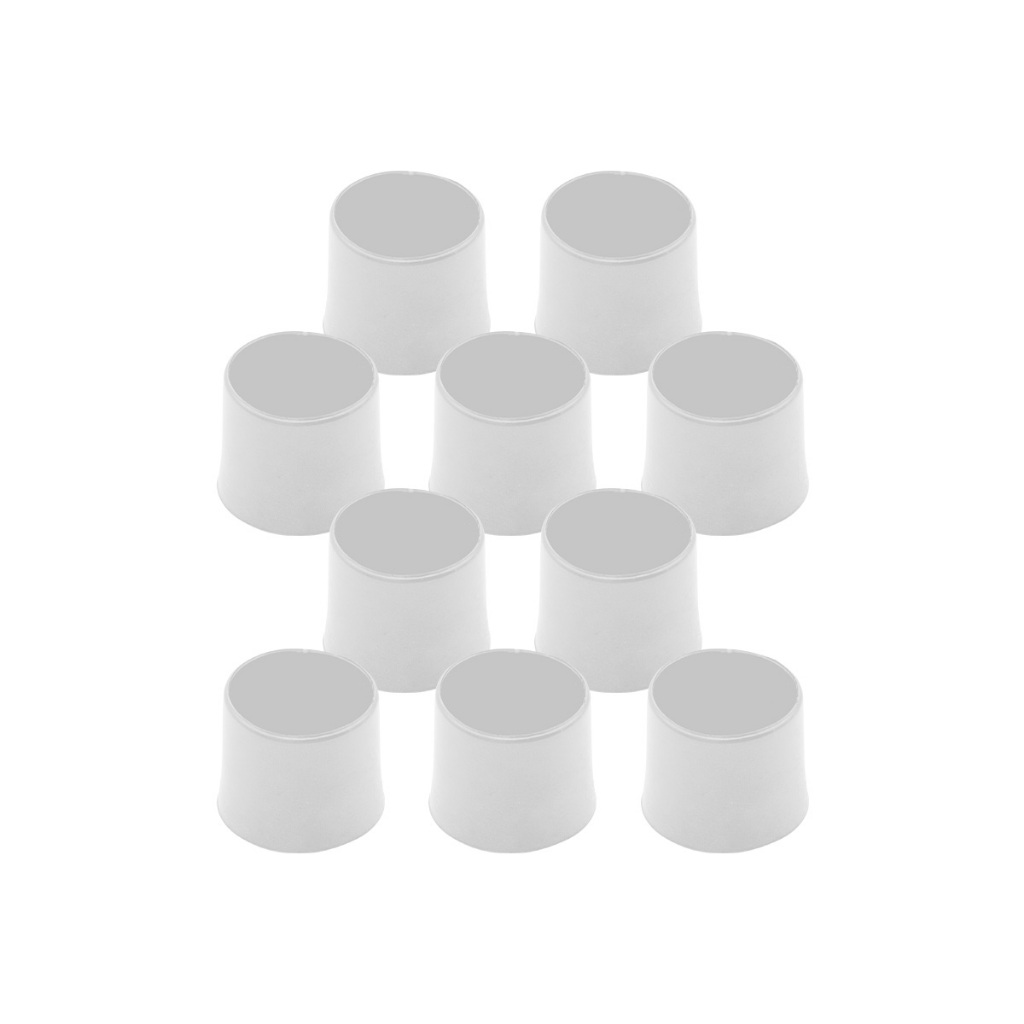 8 Ponteira Externa Pé De Cadeira Tubo 1 Polegada Redonda 2,5cm