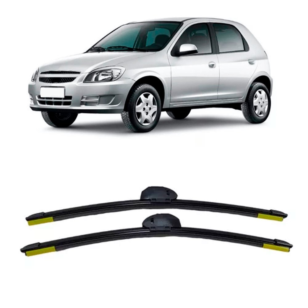 Jogo De Palhetas Dianteiras Do Limpador 18" Celta Classic Original Chevrolet em Oferta na Shopee