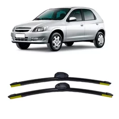 Jogo De Palhetas Dianteiras Do Limpador 18" Celta Classic Original Chevrolet