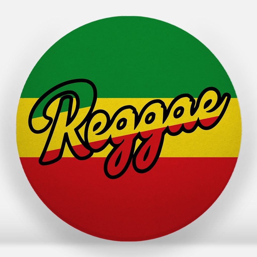Painel em Lona Redondo Sem Elástico - Tema reggae - Lona Fosca