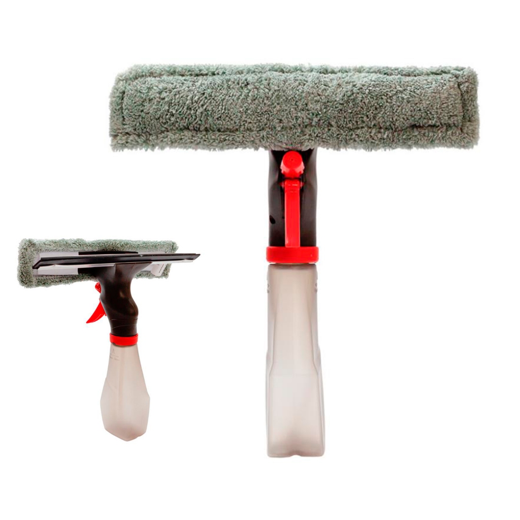 Rodo Limpa Vidro casa  Mop 3 Em 1 com borrifador Spray Reservatório 240ml Premium powermaind Limpa Casa
