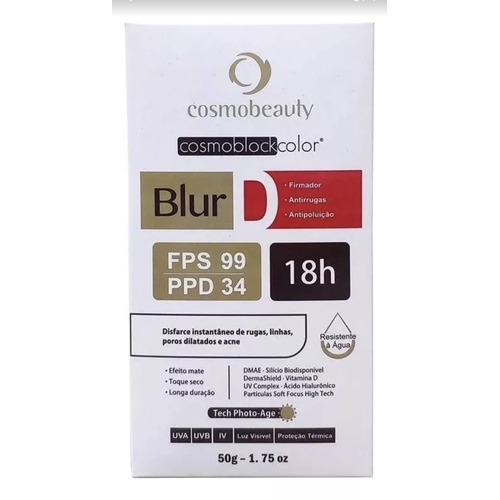 Blur D Cosmoblock Firmador Dmae Fps99 Cosmobeauty 50g