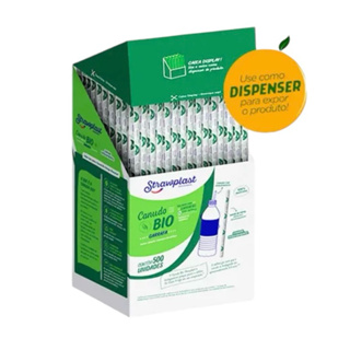 500~2000 Canudo Biodegradável GARRAFA 23,5 Cm Strawplast OFF em Oferta na Shopee