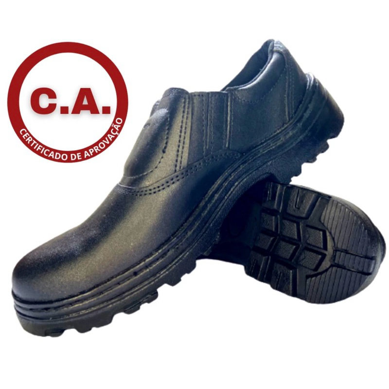 Sapato Unissex De Segurança Botina Trabalho Bico PVC com C.A.